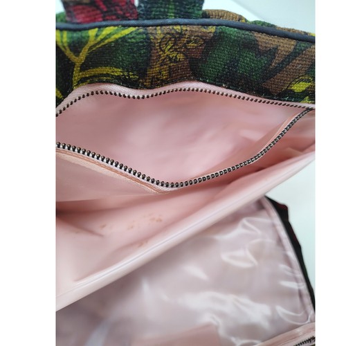 Vintage 60s 3-Piece Floral Travel Bags Makeup Toiletries Groovy Celebrity Inc NY - Picture 7 of 16