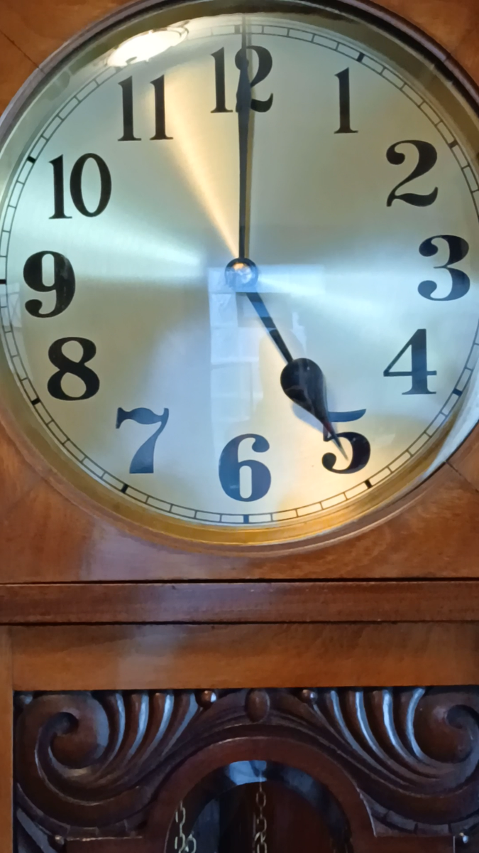 VINTAGE-Rare 1920's Villinger Hausuhrenfabrik Grandfather Clock