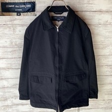 Rare docking design Comme des Gar ons zip jacket, 19AW, dark navy, Men's size S