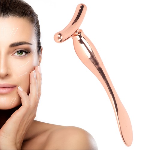 Augencreme-Applikator Roségold T-förmiger Löffel Doppelkopf Fördert Die - Bild 4 von 23