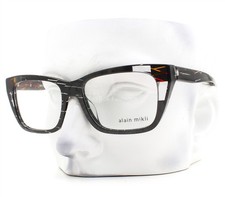 Alain Mikli Baie Eyeglasses A03111 007 Glasses Black Rhombus Clear 53mm No Case