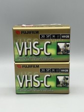 Fujifilm VHS-C TC-30 Blank Videocassette Tape Premium Quality Sealed LOT X2