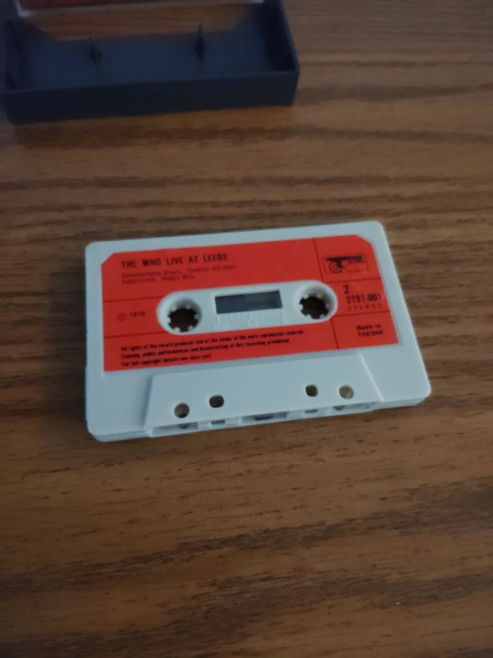 The Who Live at Leeds  Cassette Track Records Paper Label Rare Play Tested Nice - Image 3 of 4