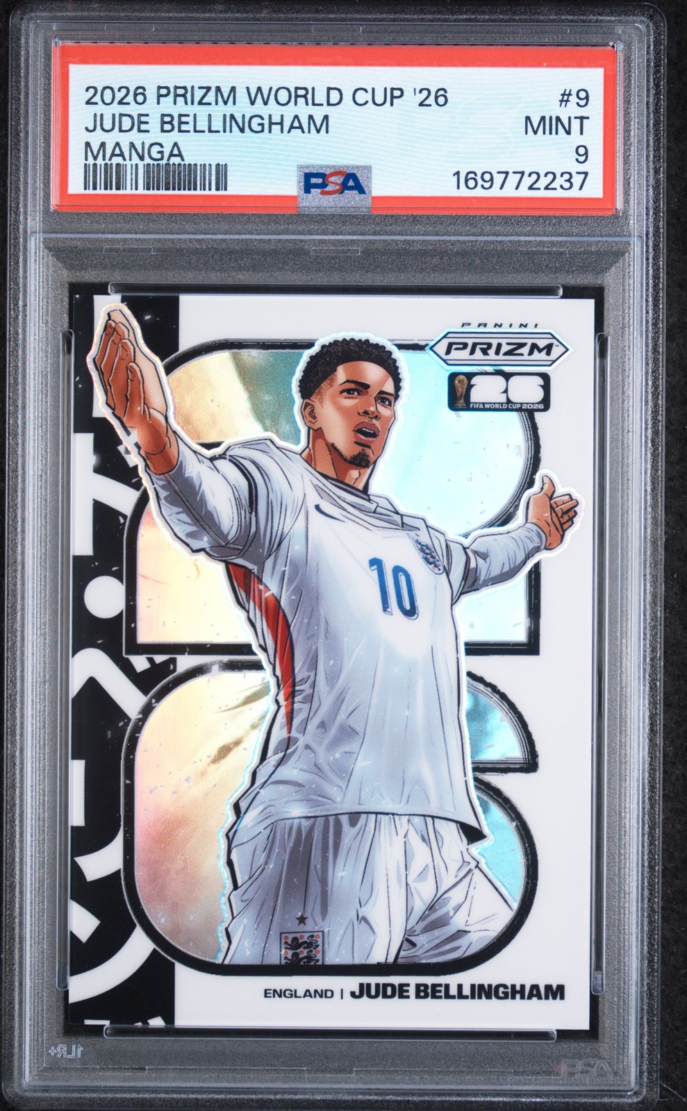 2026 PANINI PRIZM FIFA WORLD CUP 2026 MANGA #9 JUDE BELLINGHAM PSA 9