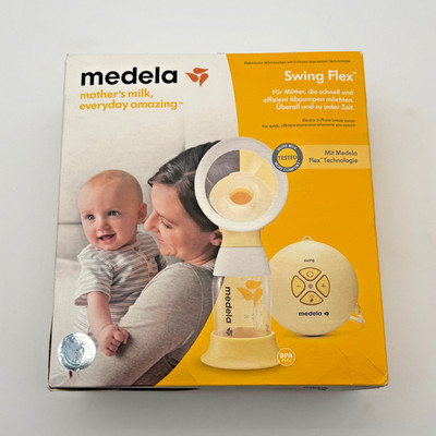 MEDELA Milchpumpe SWING FLEX Komfort 2 Phasen Expression Technologie, Kompakt