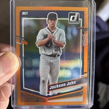 2023 Panini Donruss - Jackson Jobe #100 Holo Orange (RC)
