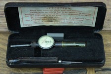Starrett No. 711-G .001" Dial Test Indicator in Case with Accessories NICE 
