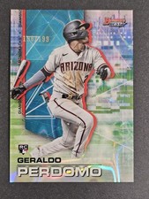 2021 Bowman's Best - Geraldo Perdomo #14 Aqua Lava Refractor /199 (RC)