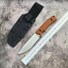 Flax handle TRC Antarctic knife, waterdrop head EDC knife