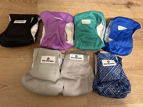 Wegreeco Top Pet Parents  Reusable Male Dog Diapers Lot 7 Small Male Belly Band