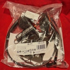 Sealed NEW Poly Blackwire 3220 Black Headset USB-C/A Adapter TAA 8s0m0a6-aba 