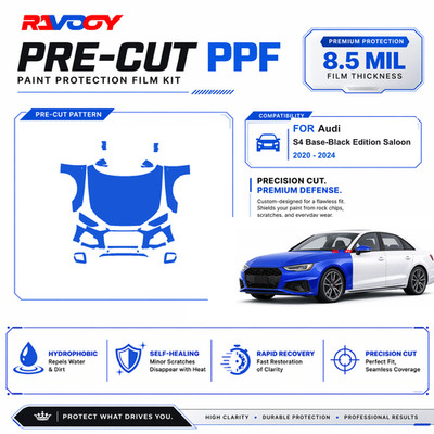 Precut PPF Clear Bra Kit For Audi S4 Base-Black Edition Saloon 2020-2024