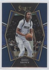 2021-22 Panini Select Premier Level Blue Prizm Moses Brown #177 2l4