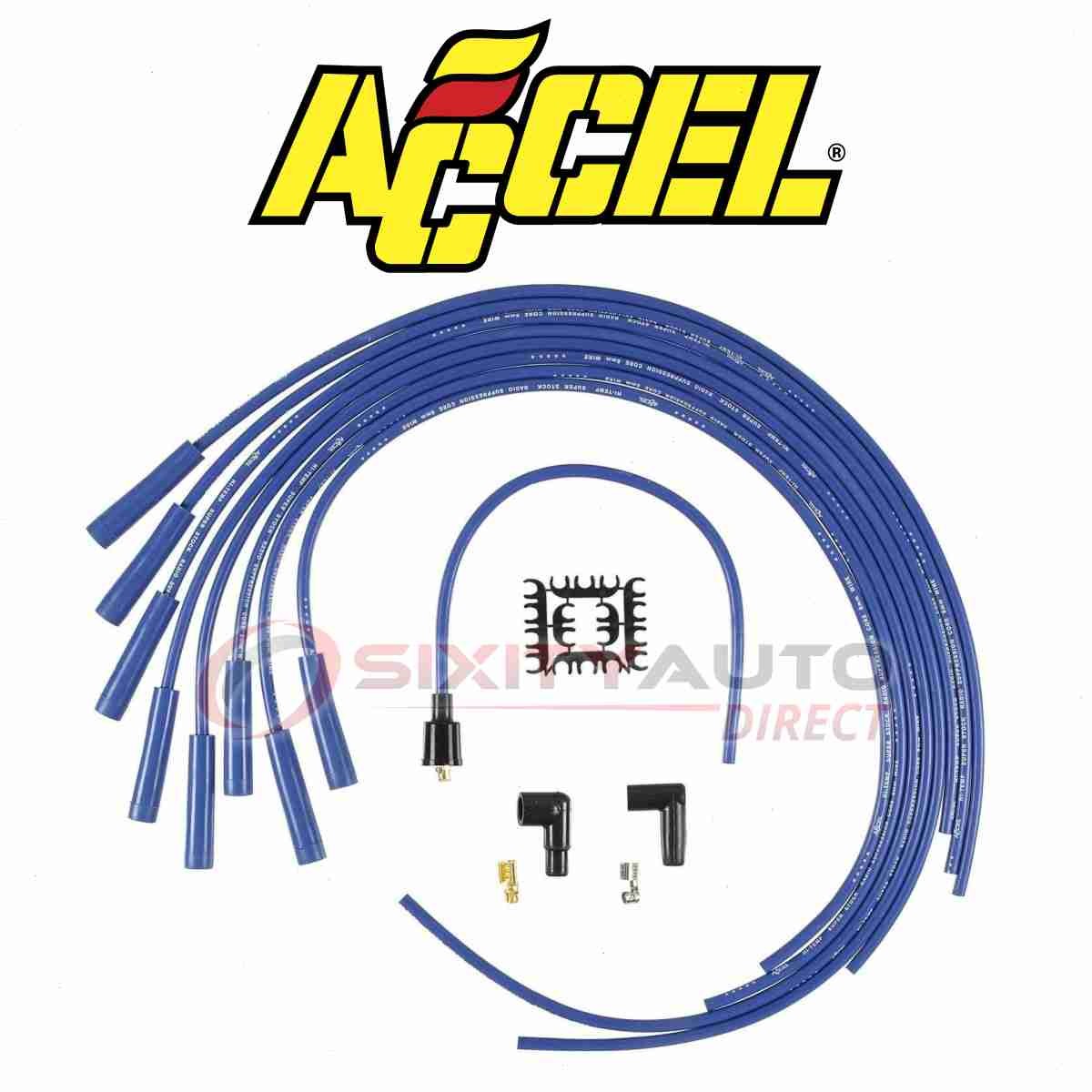 ACCEL Spark Plug Wire Set for 1986 Pontiac Parisienne 5.0L V8 - Ignition rl
