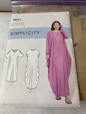 Simplicity Caftan Pattern 8911 Sizes XXS-XXL  Pattern Cut On XL