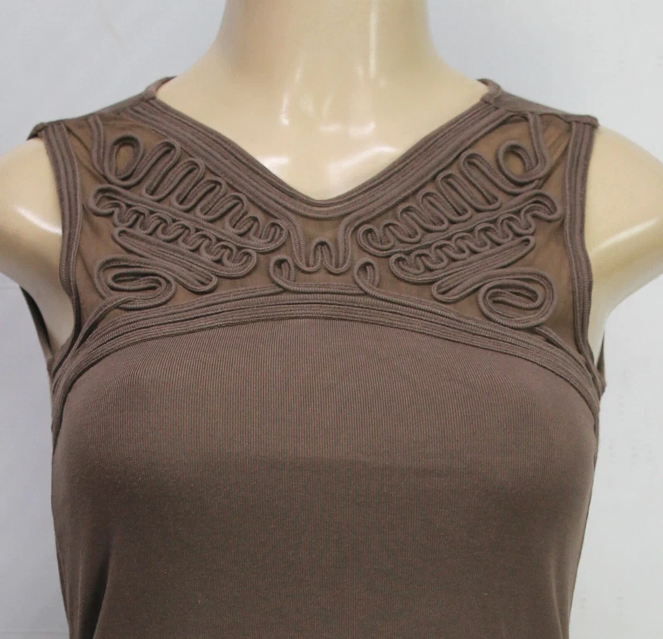 Lynn Richie Women's Tank Sleeveless 100% Silk Brown Size S - Image 2 of 4