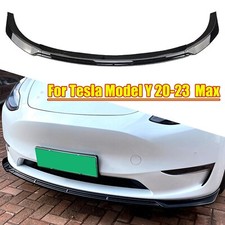 Frontstoßstange Lippe Frontspoiler Frontflügel für Tesla Model Y Zubehör Schwarz