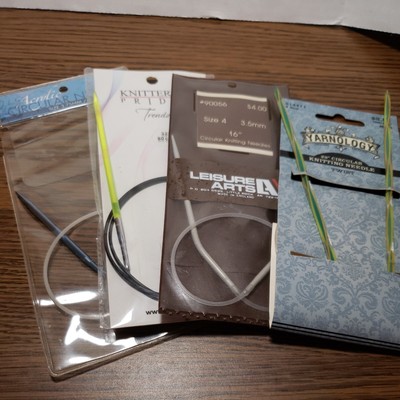 Lot of Circular Knitting Needles NEW In Package Yarnology Leisure Arts 4 Sets 