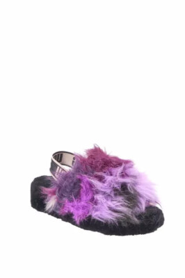 UGG Fluff Yeah Slide Tie Dye Magnolia Fur Slipper Women's US size