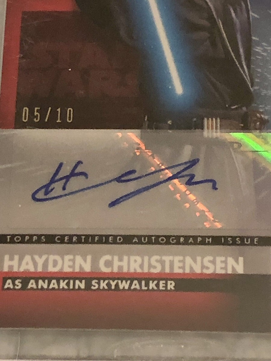 2022 Topps /10 Hayden Christensen Anakin Star Wars Industry