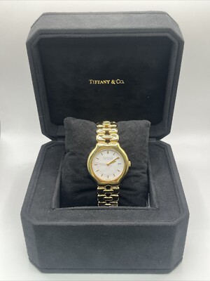 Tiffany & CO. Authentic Women\'s Tesoro Watch Tiffany & Co Tesoro 18K Yellow Gold M0133 – MaddaloniJewel main image 3