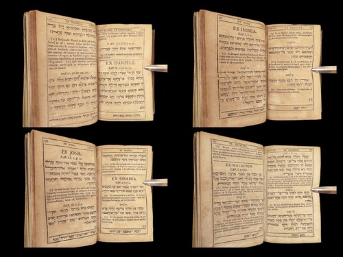 1681 HEBREW Bible Latin Lexicon Opitz Leipzig Biblia Parva Jewish Torah Judaism - Picture 5 of 24