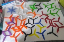 Drone props mixed lot 5 inch 3 blade 50 pieces see description. quadcopter RC...