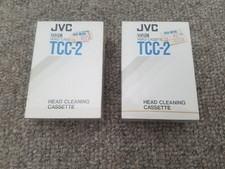 JVC TCC-2 VHS-C VHSC Camcorder Head Cleaning Cassette - 2 Pack NEW