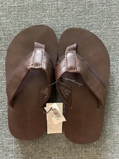 Old Navy Boys Faux Leather Flip Flop Sandals Size 10/11