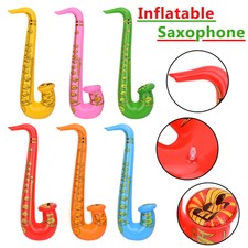 Inflatable Saxophone Musical Accessories Blow Up Fancy Dress Party Disco Prop