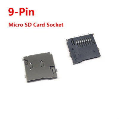 TF Card Micro SD Card Memory Card Solder Socket Slot 9-Pin SMD/SMT Push-Out Type