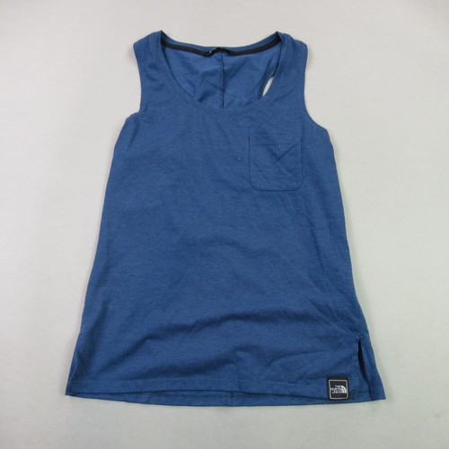North Face Tank Top Womens Medium Blue Sleeveless Lightweight Stretch Workout