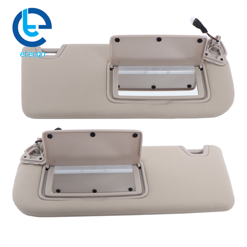 New Beige Driver Passenger Side Sun Visor W/Lights For Nissan Altima 2019-2024 - Picture 10 of 15