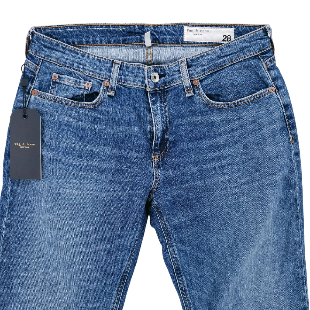 NEW Rag Bone Dre Low Rise Slim Boyfriend Jeans in JULIENNE