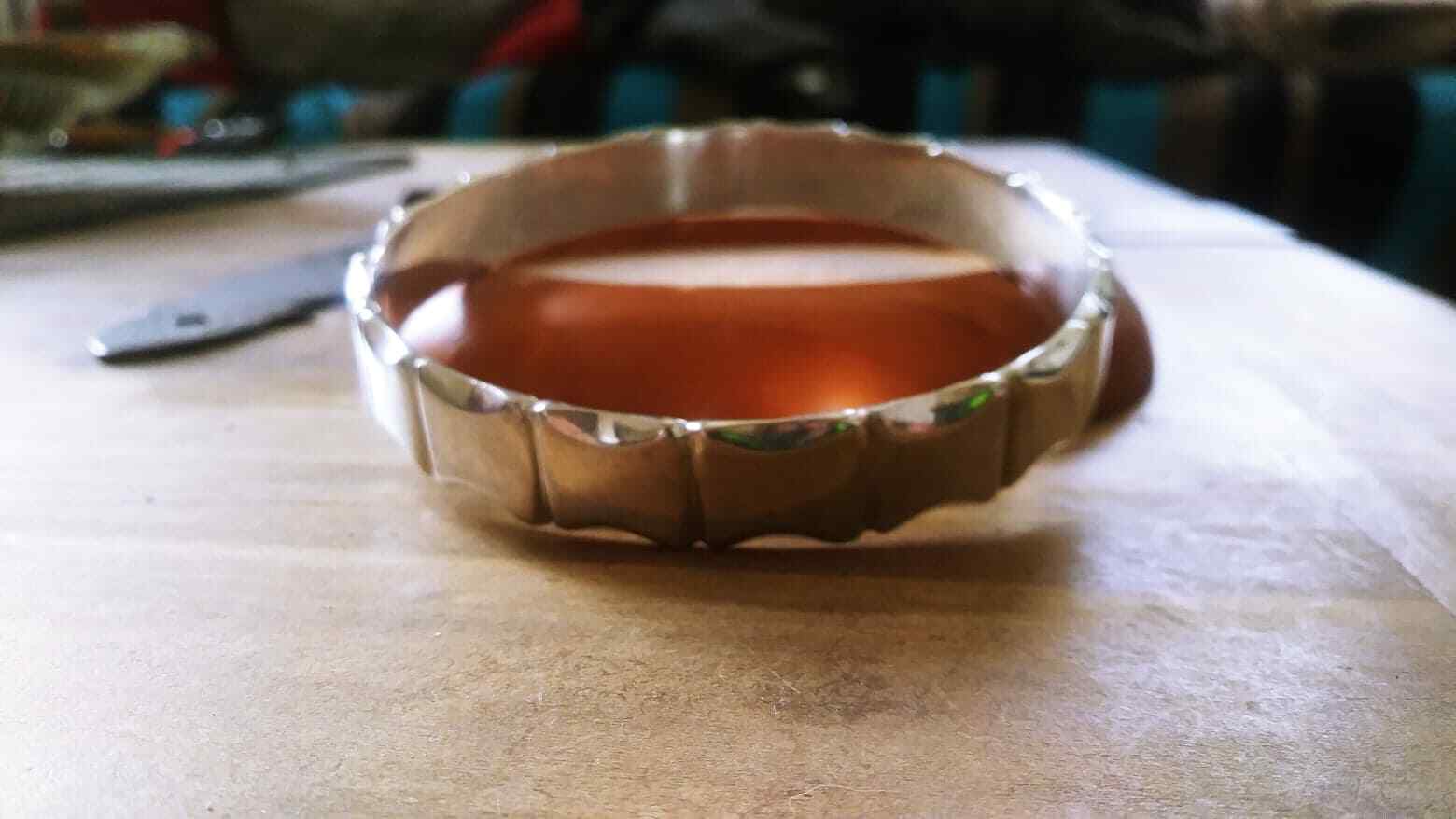 BANGLE BRACELET 925 SOLID STERLING SILVER UNISEX - image 3