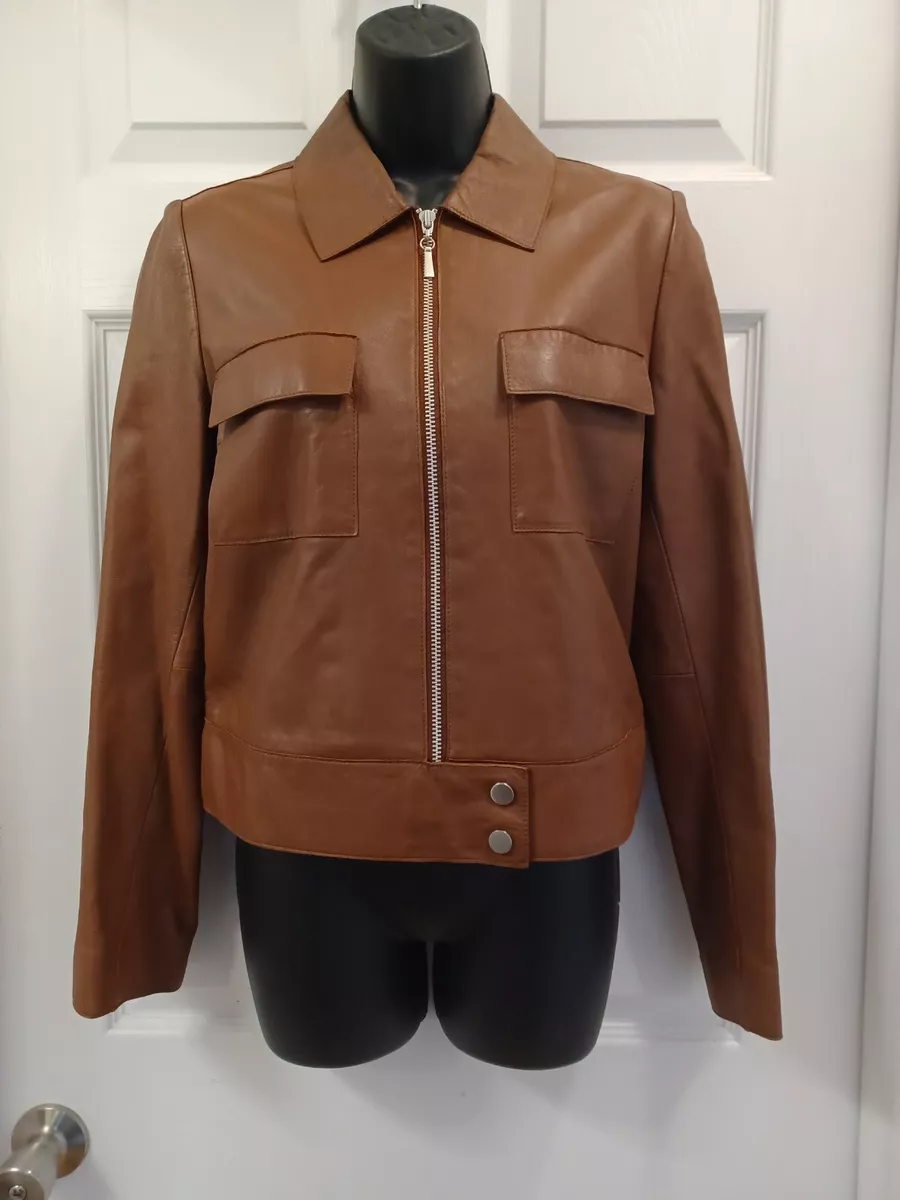 Lord and taylor store leather jacket