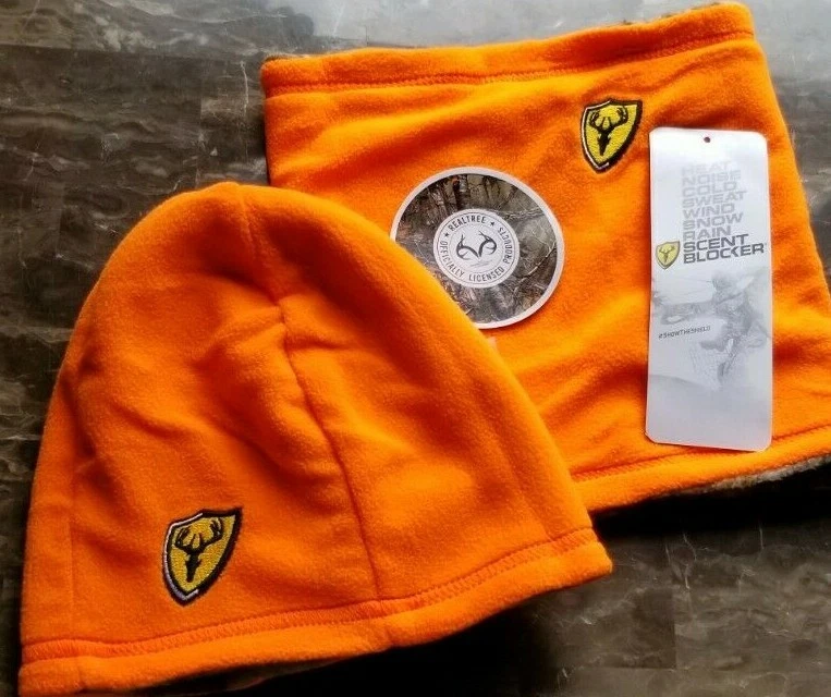 NEW RealTree Xtra Blaze Fleece Beanie & Gaiter Camo Winter Face Mask Hat Neck - Image 3 of 4