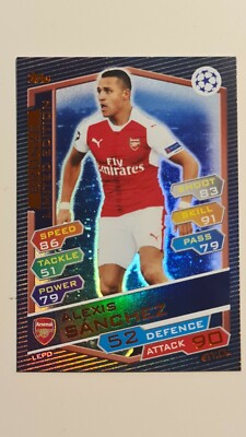Topps Match Attax Champions League 16/17 - Alexis Sanchez Limited Edition Bronze