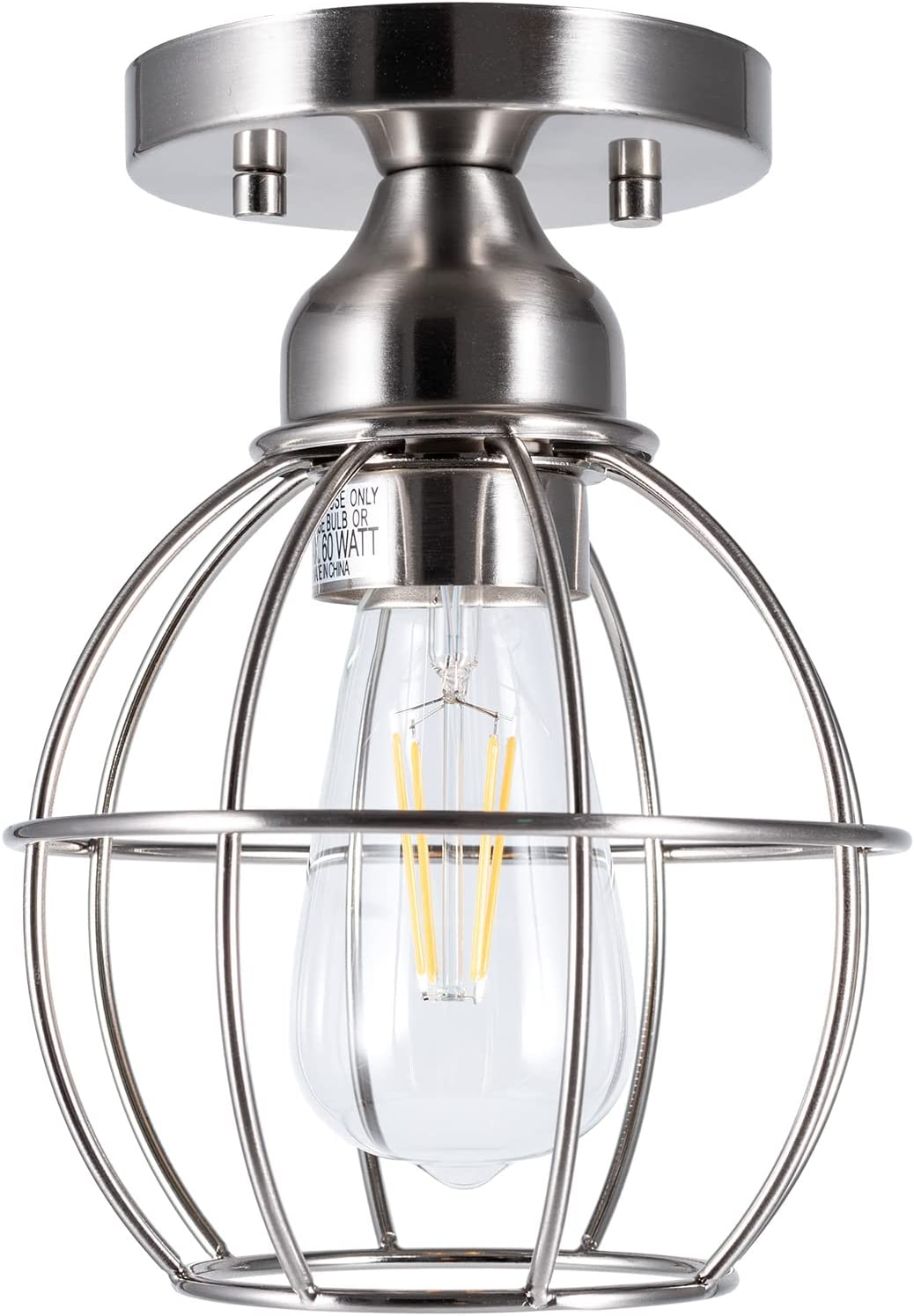 Semi Flush Mount Ceiling Light Fixture for Outdoor and Indoor, One E26