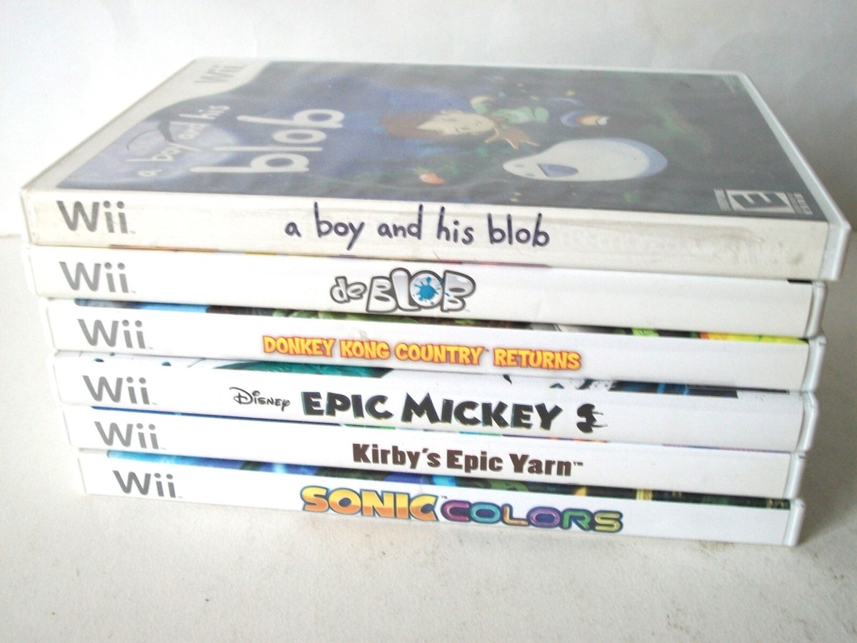 Nintendo Wii Platformer Games Lot Sonic Kirby Donkey Kong Boy de