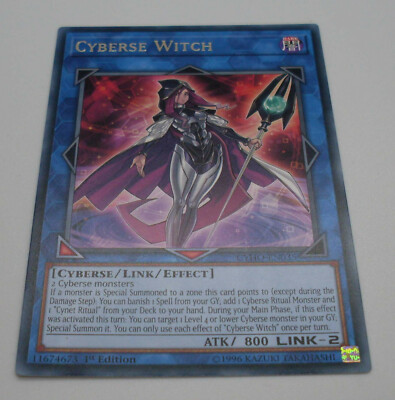Yu-Gi-Oh Karte - Cyberse Witch - Cyberse / Link / Effect - blau - Yugioh Neu