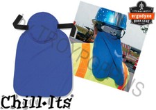 ERGODYNE WORK GEAR-CHILL-ITS 6717 HARD HAT COOLING PAD W/NECK SHADE HOT WEATHER