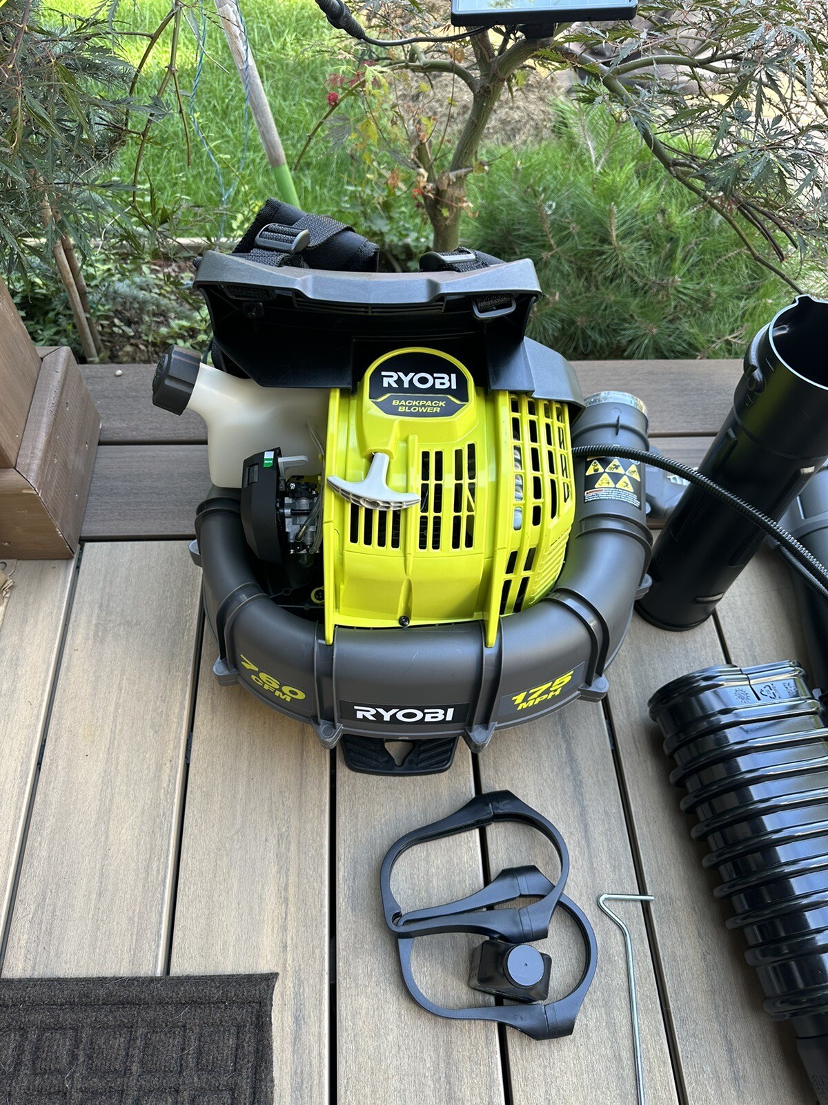 Ryobi RY38BP 175 MPH 760 CFM 2 Cycle Backpack Blower 46396019455 eBay