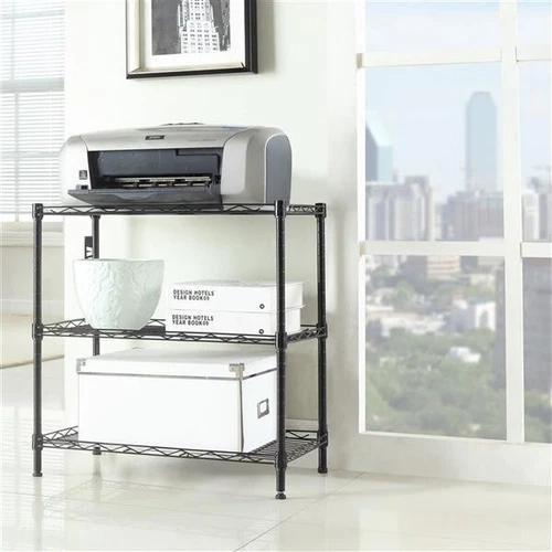 Hot Sale Concise 3 Layers Carbon Steel & PP Storage Rack Black New - Picture 4 of 4