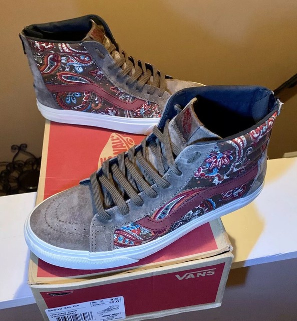 vans sk8 hi zip red