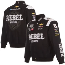  Nascar Authentic Kyle Busch JH Design  Rebel Cotton Jacket  Black New
