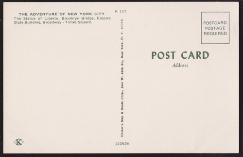 New York Broadway Times Square Multi View Postcard - Picture 2 of 2