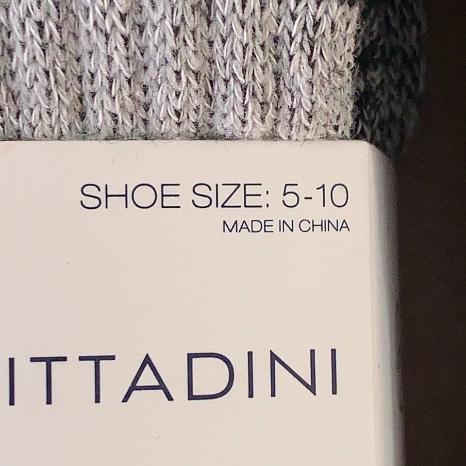 Zapato para mujer Adrienne Vittadini talla 5-10 gris a rayas calcetines bota 6 pares nuevo con etiquetas Foto 3 de 4