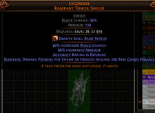 💥Path Of Exile 2💥Dawn Of The Hunt💥Shield💥Lycosidae Rampart Tower Shield