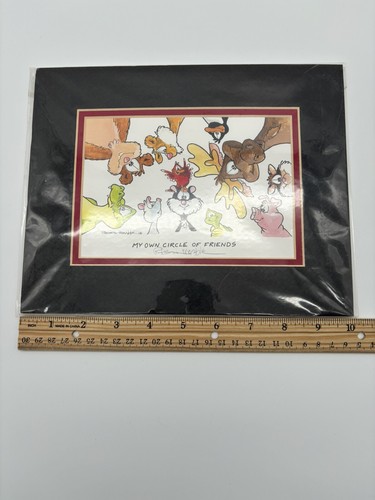Robert Marble Pencil Signed Lithograph Print 8x10 My Own Circle Of Friends - Picture 11 of 12